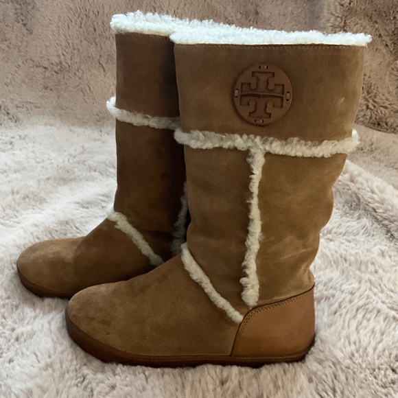 **Tort Burch Suede Boots** - Picture 1 of 4
